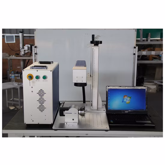 Máquina impresora 3D de marcado láser de Color, corte de joyería, CO2, fibra Mopa, Jpt, enfoque dinámico de escritorio, 30W, 50W, 100W