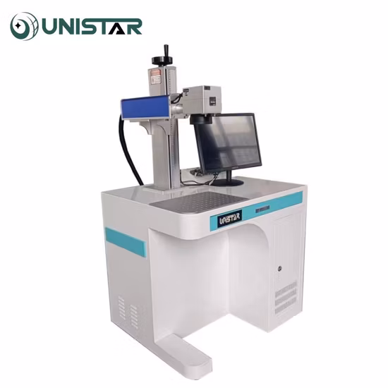 Precio barato de fábrica de China CO2/UV/máquina de marcado láser de fibra Precio para metal, acero, hierro, aluminio, PVC, teclado, grabado de rodamientos