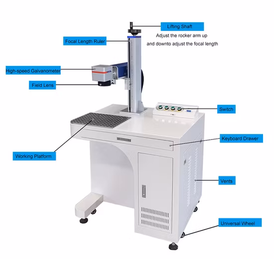Máquina industrial del equipo de la impresora de la marca del laser de la fibra/CO2/UV con la cámara CCD